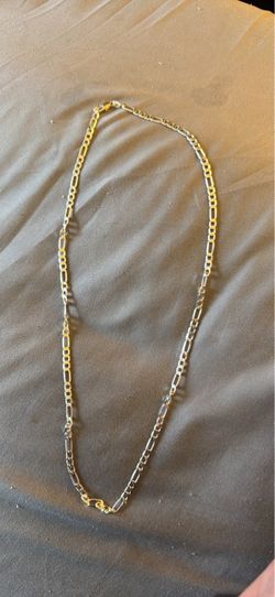 Sterling Silver Figaro Chain Necklace
