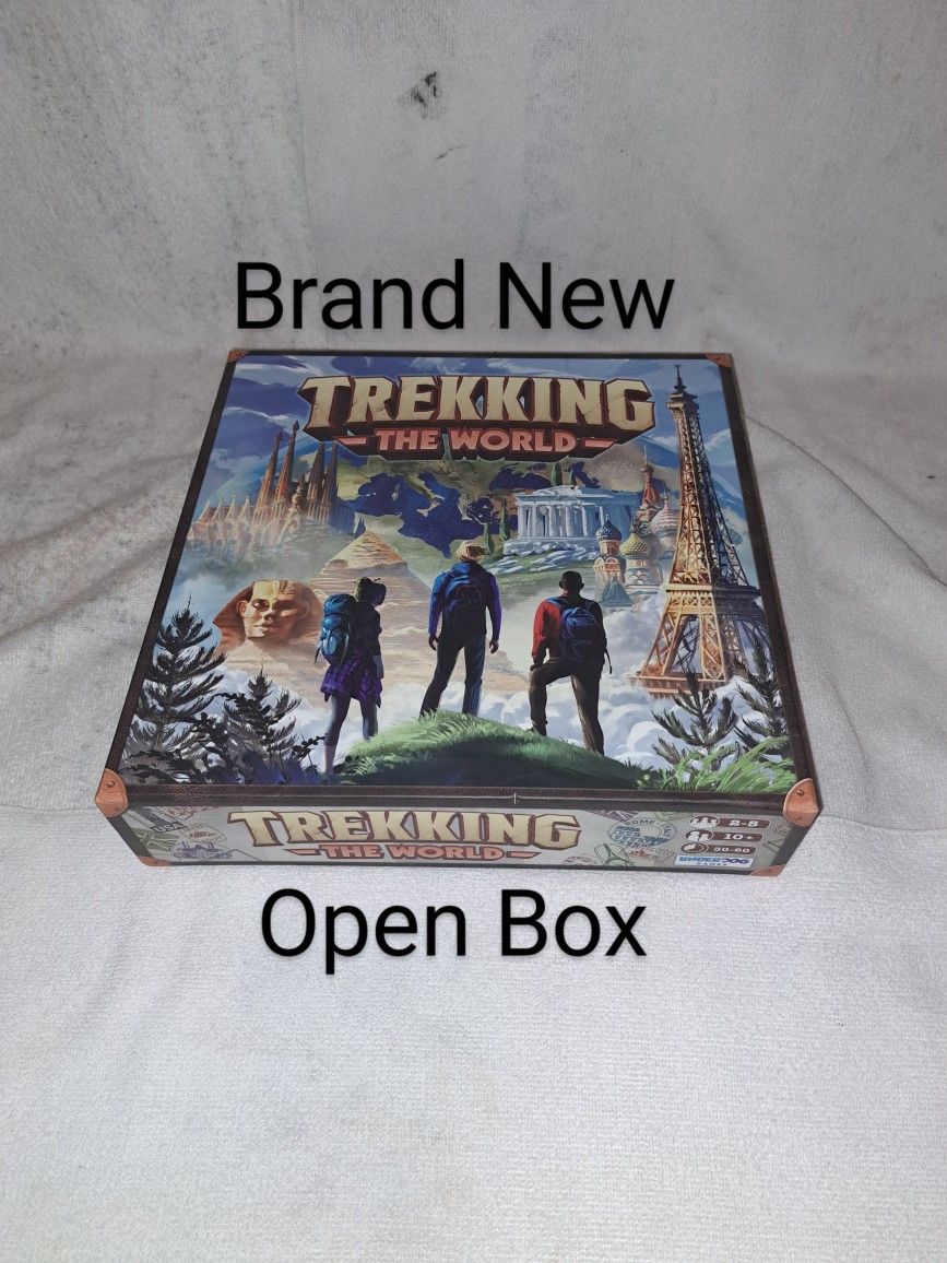 Brand New Open Box Trekking The World Board Game (Is Complete Nothing Missing)