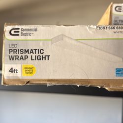 Commercial electric LED prismatic wrap light 4 foot