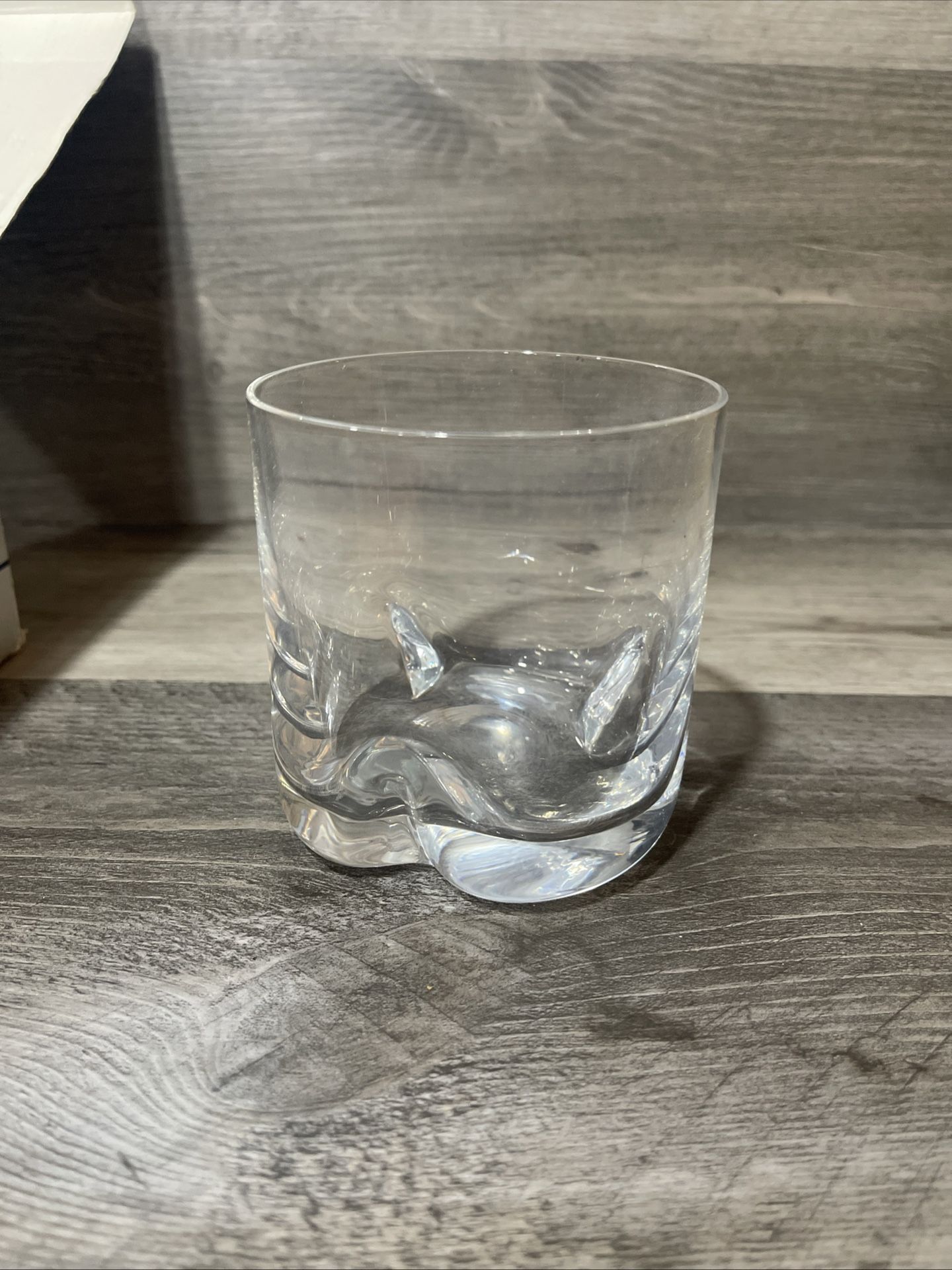 Set of 4 Crystal Old Fashioned Whiskey Glasses, Crystalex Czech Republic