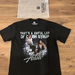 Awful Lot of Cough Syrup X Asaali Black T-Shirt