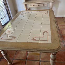 Cute Southwestern table And Hutch