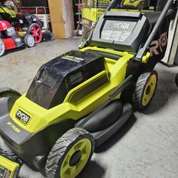 RYOBI 40V HP BRUSHLESS CORDLESS 20"IN PUSH LAWN MOWER KIT BATTERY AND CHARGER 