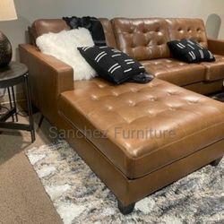 Baskove Auburn 2 Pieces RAF Sectional Couch Same Day Delivery