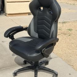 Black Faux Leather PC Computer Adjustable Reclining Gaming Chair