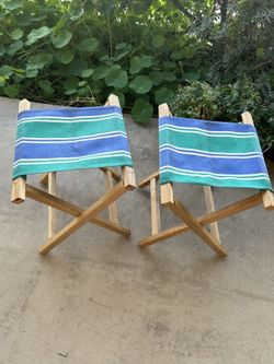Vintage Matching Camp Stools