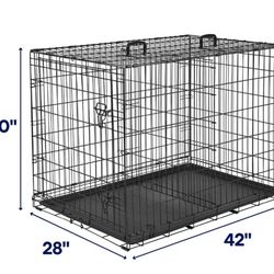 Frisco Fold & Carry Single Door Collapsible Wire Dog Crate