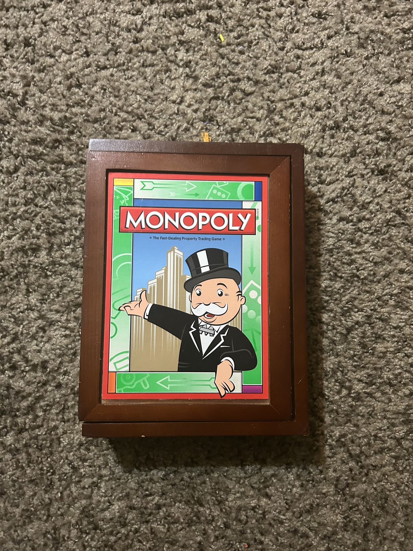 MONOPOLY Vintage Game Collection Wooden Bookshelf Edition (Pieces/Board Sealed)