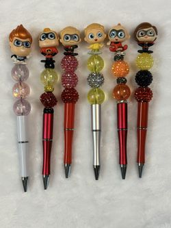 Disney Character Beaded Pens – Cute Handmade Style – $10 Each or Bundle Deal