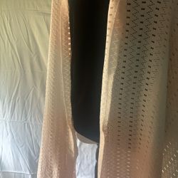 White Pink Ombré Pashmina Shawl