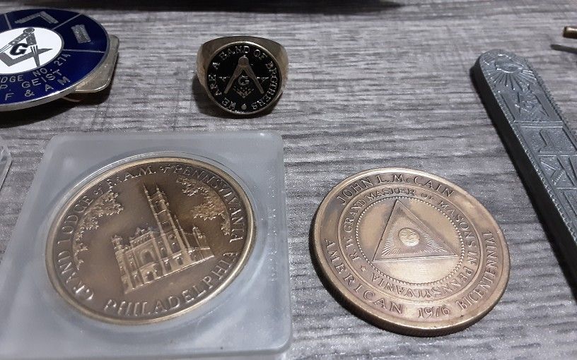 ▪️50’s【FREE MASONRY】ACCSESSORIES Craft & Freemasons Lapel Pins – Masonic Badges & Accessories