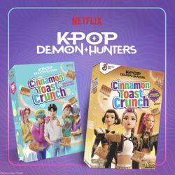 Cinnamon Toast Crunch x KPop Demon Hunters Box Cereal New Presale