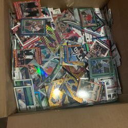 Box Filled With Sports Cards