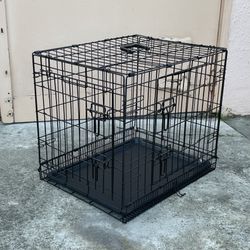 Small Wire Dog Crate 24” x 19” x 18”