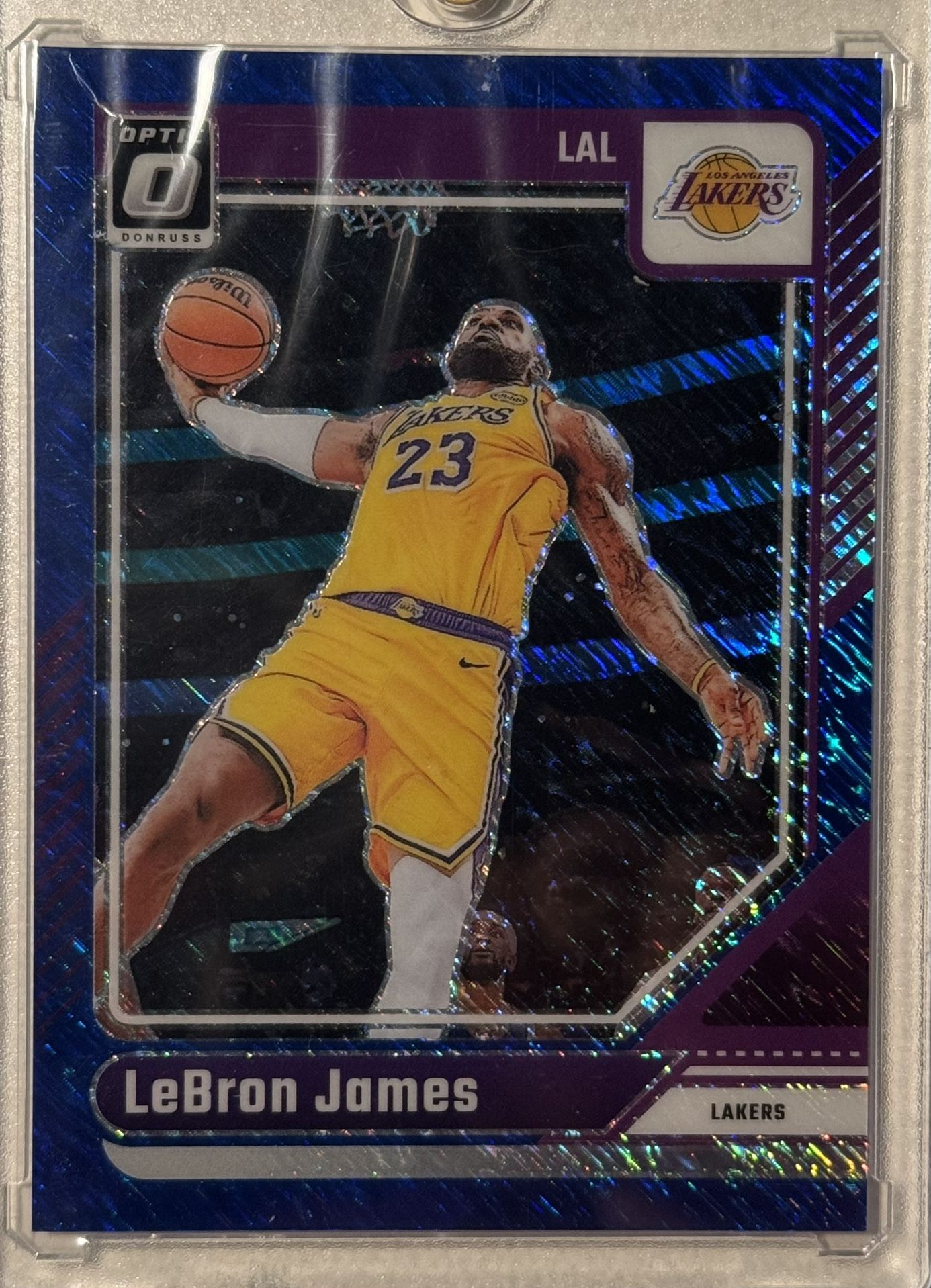 2024-25 Donruss Optic Blue Shimmer LeBron James /75