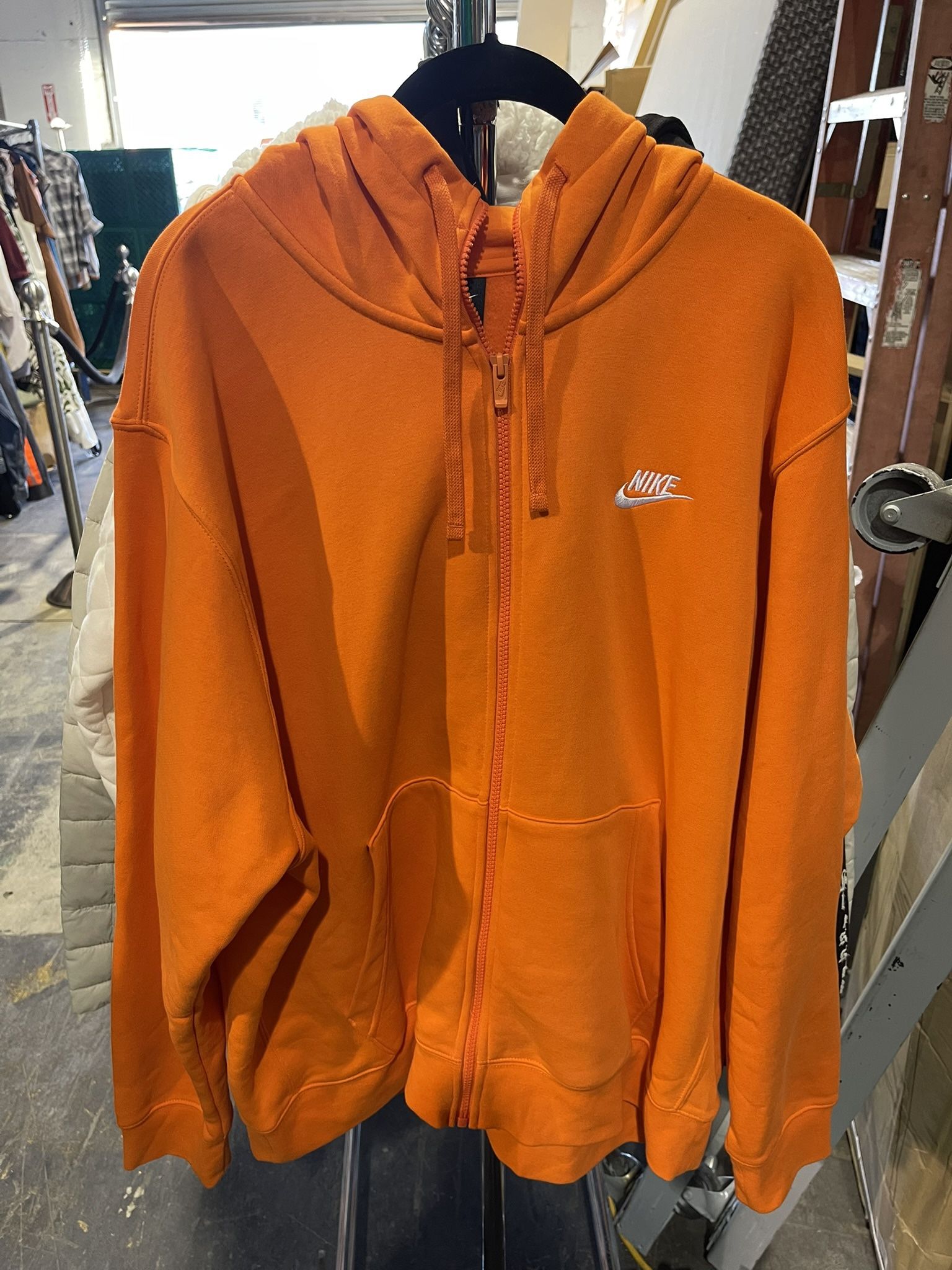 Orange Nike Sportswear Club Fleece Full-Zip Hoodie Size XL $20 Decatur & Hacienda Ave