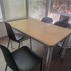 Dinning Table (IKEA) With 4 Chairs