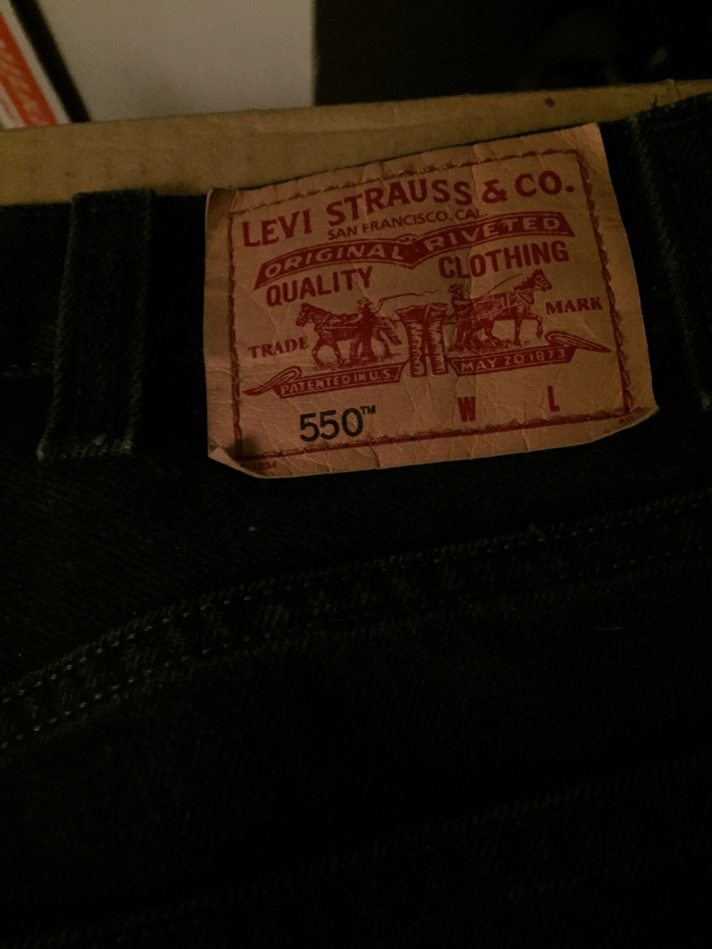 Men’s Levi Strauss jeans