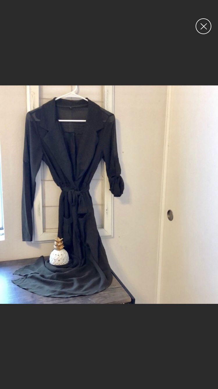 Army green dress w/pockets