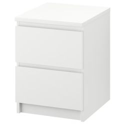 MALM IKEA White Nightstand