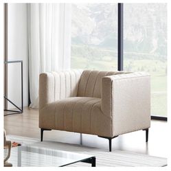 Brand New Taupe Accent Chair For $375