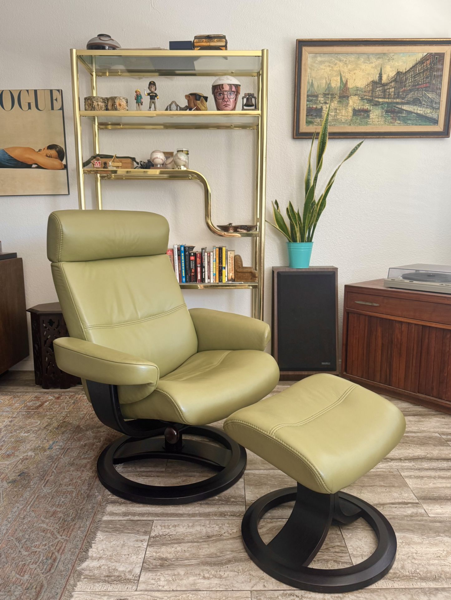 Designer Leather Recliner