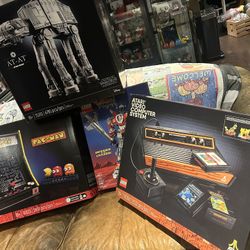 LEGO BOXES ONLY -Voltron, pac-man, Atari & AT-AT