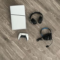 PS5 With Controller And Wireless Headset 