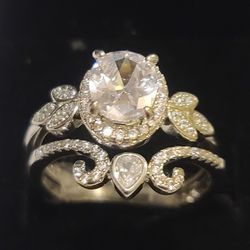 925 Silver Ring Set Size 9