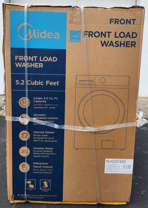 Midea 5.2-cu ft High Efficiency Front-Load Washer