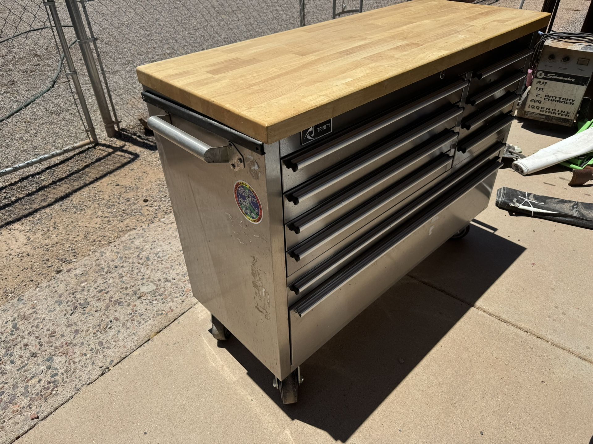 Tool Box With Butcher Block Top