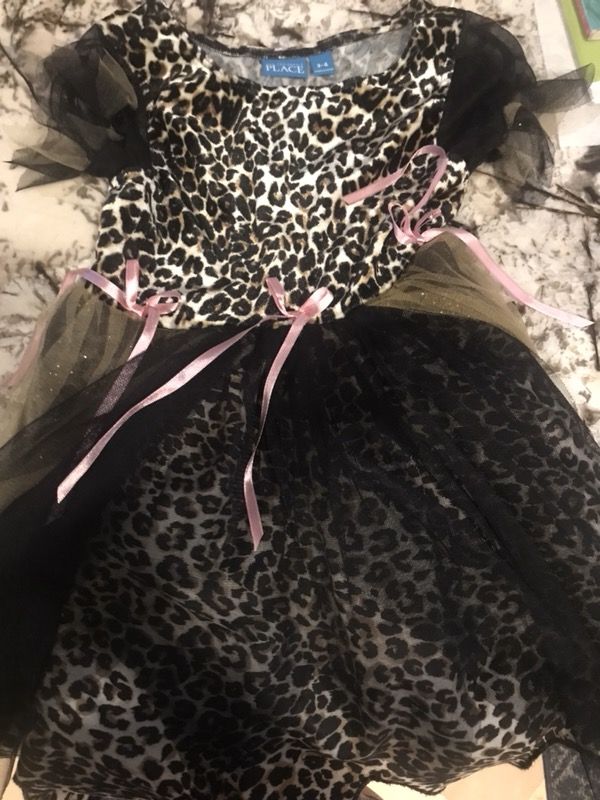 Children’s place leopard Halloween dress size 3-4