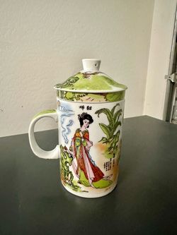 Japanese geisha style tea pot