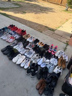 Bundle of shoes for women , kids, men all different sizes $140 for all