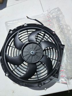 ventilador eléctrico de 12 V y 80 W,