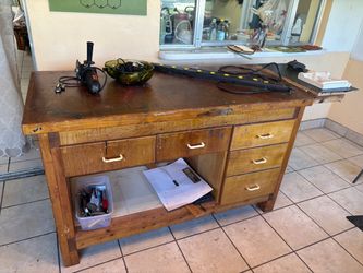Workbench wooden very sturdy very heavy