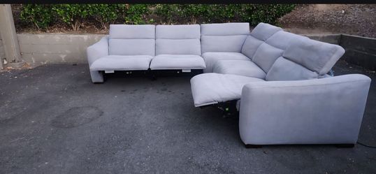 Gray Sectional with Power Reclining Seats