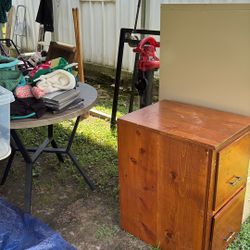 Clothes  Furn. Tables  Pocketbooks Shelves And Much More. Everything Must Go