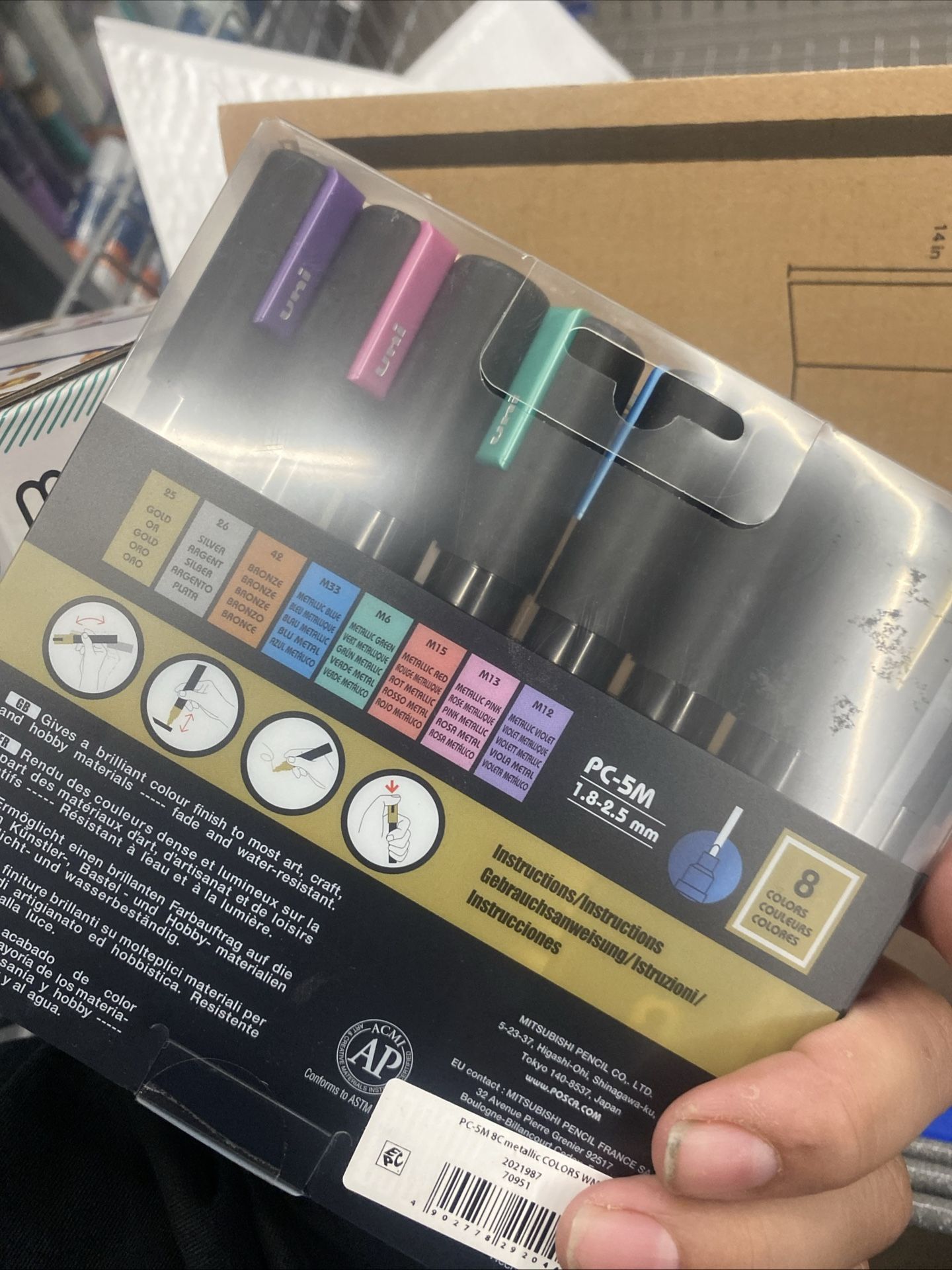 Posca Paint Markers Metallic Set