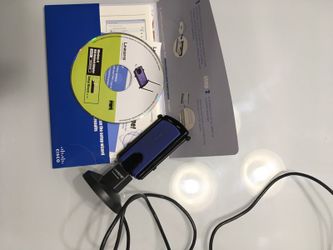 Linksys Cisco WUSB300N Wireless-N USB Network Adapter + USB Extension Base