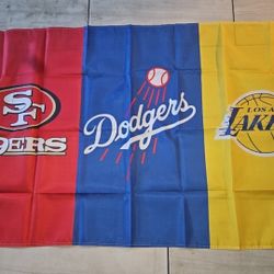 49ers Lakers Dodgers Flag 5ftx3ft $20 Firm On Price