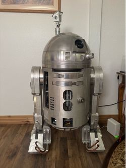 R2-D2  life size  all aluminum Star Wars  r2d2
