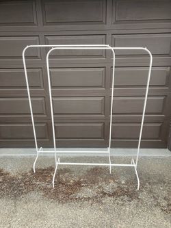 Metal garment rack