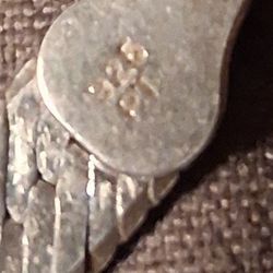 Vintage Sterling Silver Necklace And Bracelet 