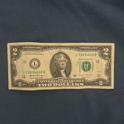 2 dollar Bill SERIES A 2018