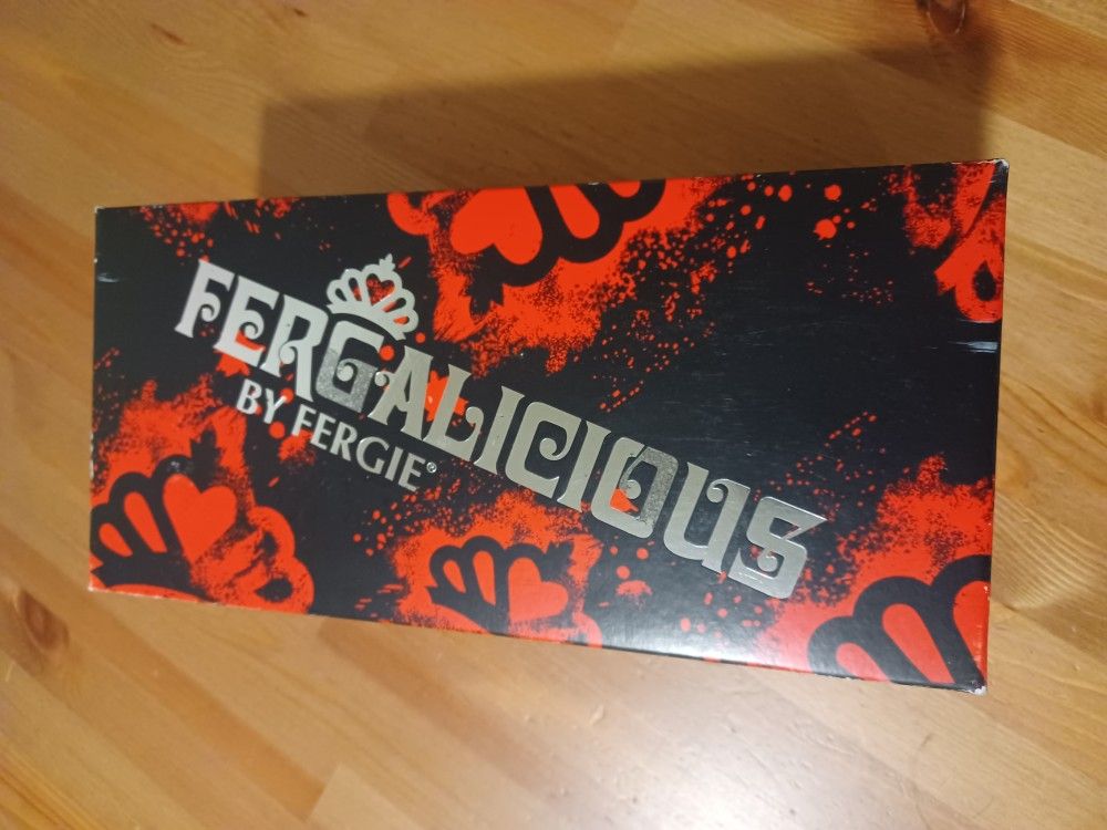 Fergalicious Flats Dress Slide Ons Black Women's Size 9 In Original Box