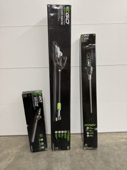 EGO 56v PPX1000 COMMERCIAL TELESCOPIC POWER POLE $479 plus tax at Lowe's   EGO POWER+ Commercial Pole saw attachment $279 plus tax at Lowe's   EGO POW