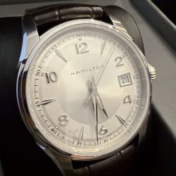 Hamilton Jazzmaster Men's Watch - H324111 - White Dial - Swiss Quartz