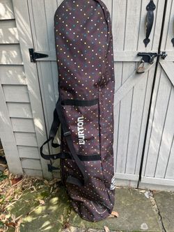Burton Space Sack Snowboard Bag Brown/Multicolor Dots Zip up