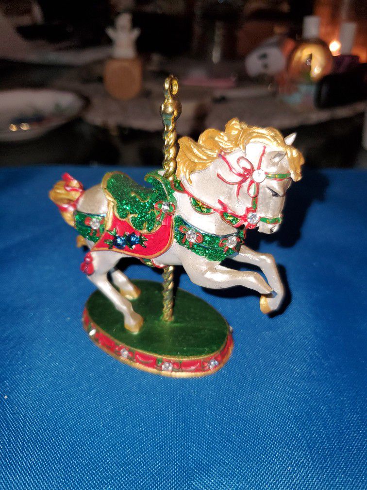Vintage Carousel Horse Ornament